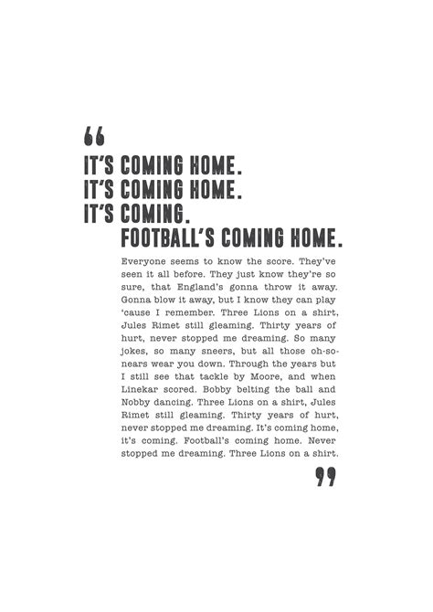 its coming home song lyrics